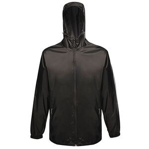 Regatta Pro Mens Packaway Waterproof Breathable Jacket / Black